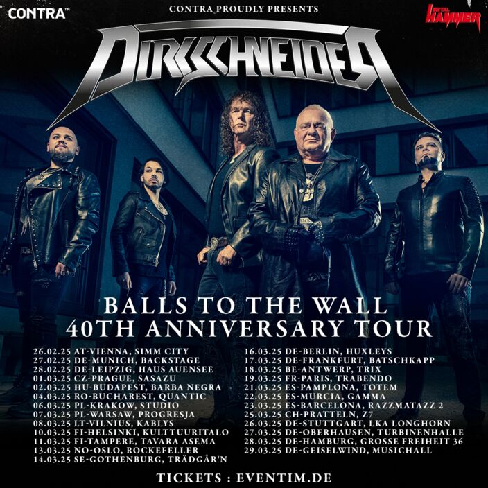 Announcement DIRKSCHNEIDER 'BALLS TO THE WALL 40th anniversary